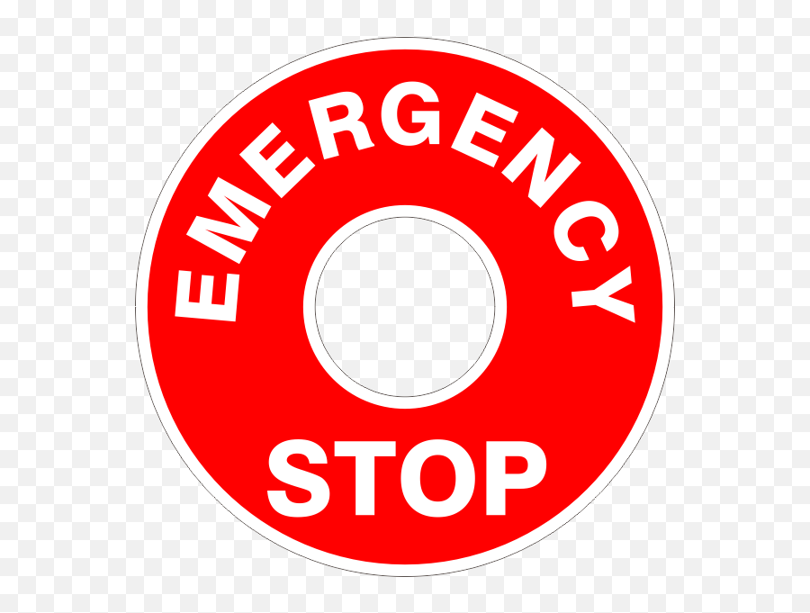 Emergency Stop Button Sticker Hd Png - Emergency Sticker Emoji,Pause Button Emoji