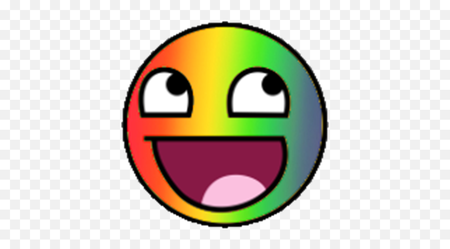 Rainbow Epic Smiley Face , Roblox - Rainbow Epic Face Png