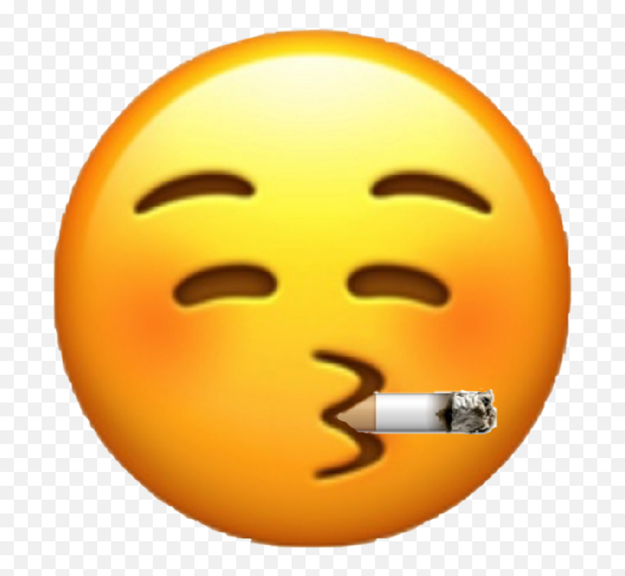 Sticker - Happy Emoji,Smoking Emoticon