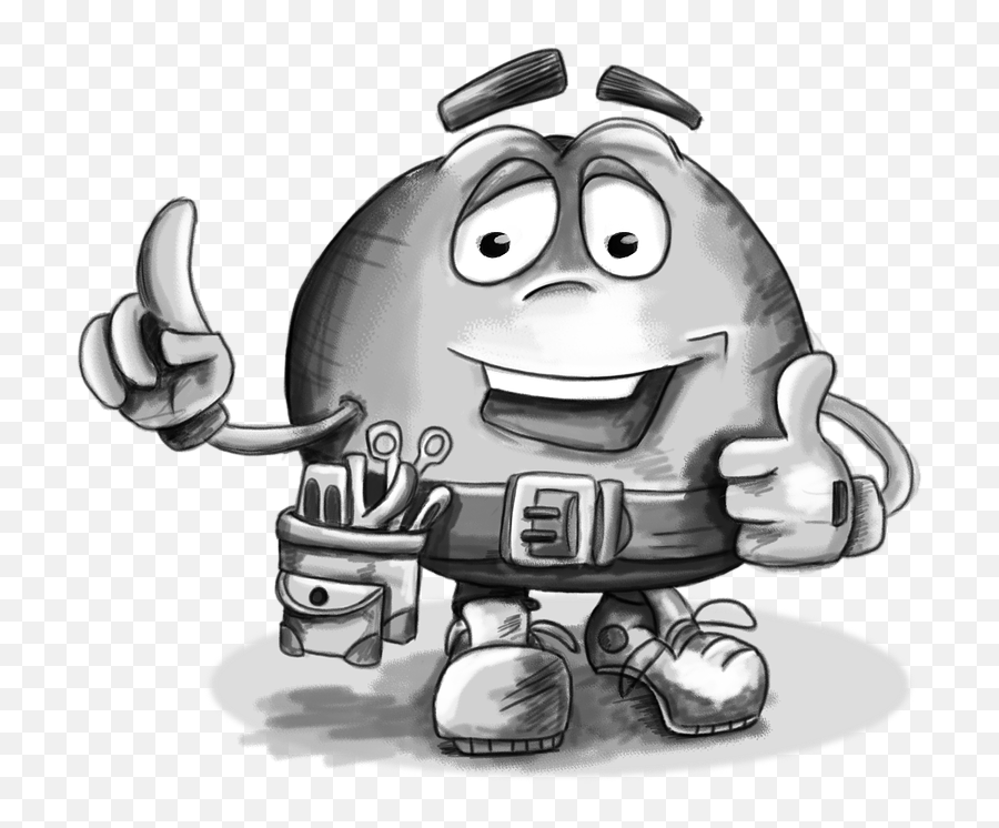 Thumbs Up Builder Carpenter - Kartun Mekanik Emoji,Okay Emoji