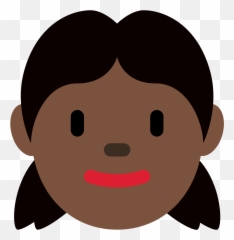 Twemoji2 1f467 - Emoji Android Girl Face,Brown Nose Emoji
