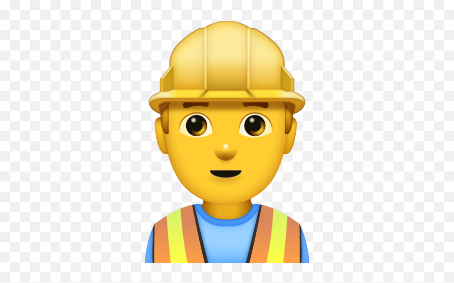 Man Construction Worker - Construction Worker Emoji,Man Emoji