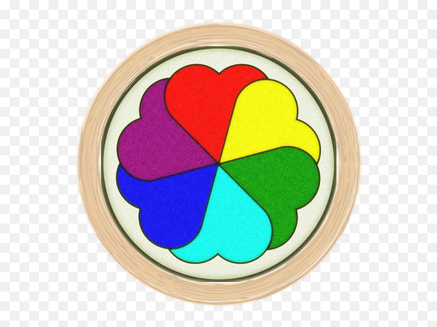 Stained Glass Heart Window 2 - Circle Emoji,Colours That Represent Emotions