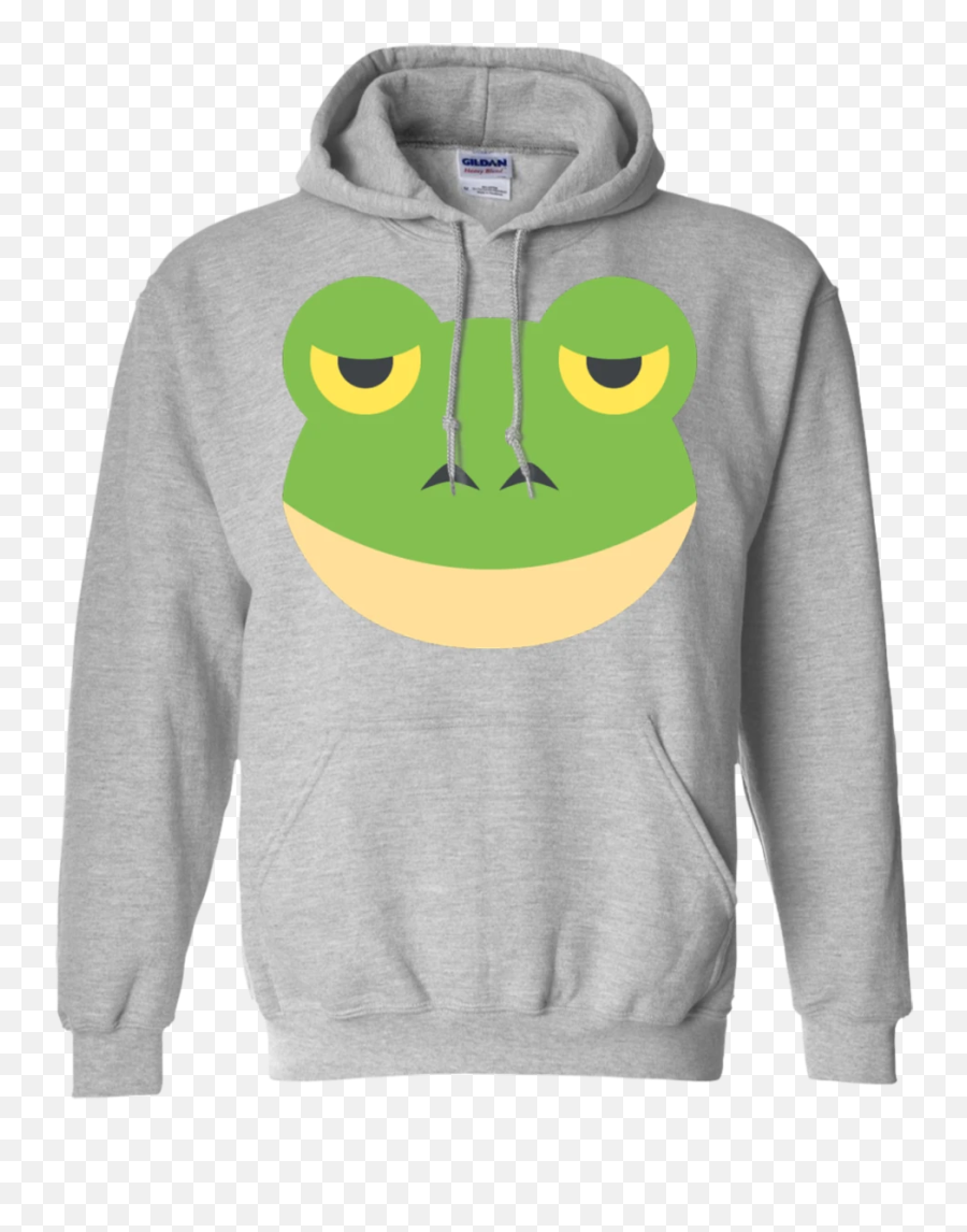 Frog Face Emoji Hoodie - Hoodie Left Chest Logo,Frog Face Emoji