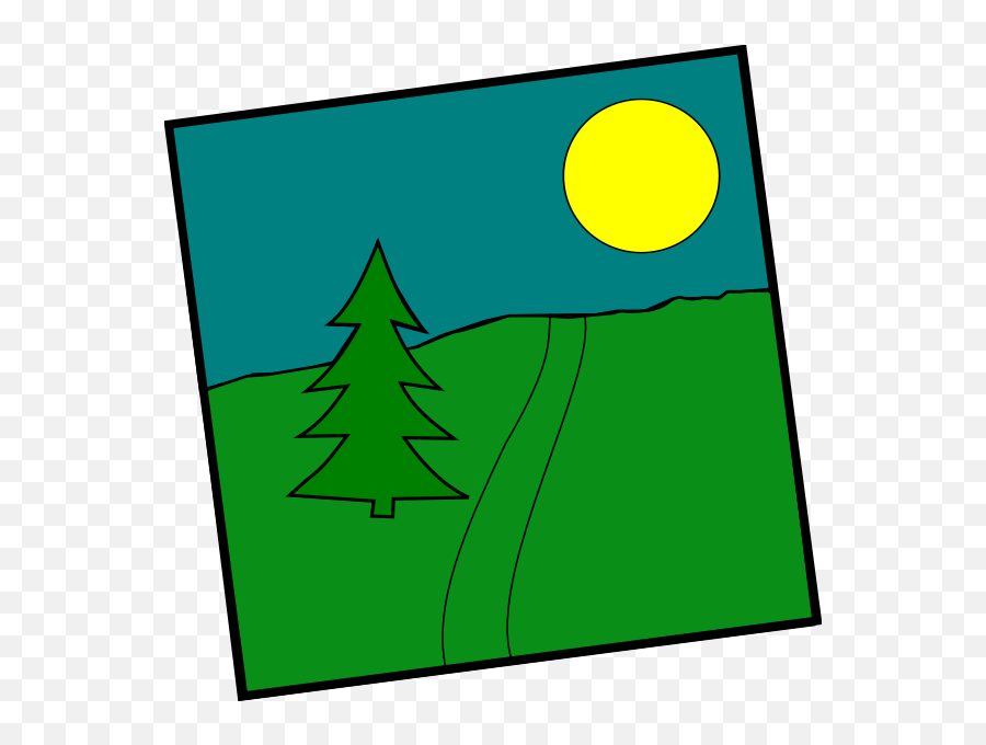 Landscape With A Picea - Landscape Emoji,Fairy Emoji