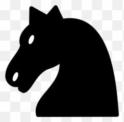 Chess Knight Figure - Black Knight Chess Piece Emoji,Chess King Emoji