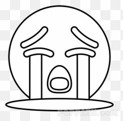 How To Draw A Loudly Crying Emoji - Crying,Crying Out Loud Emoji