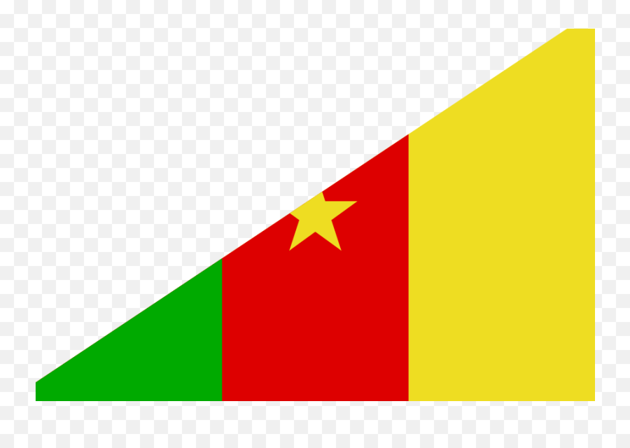 Diagonal Flag Cameroon Br - Illustration Emoji,Cameroon Flag Emoji