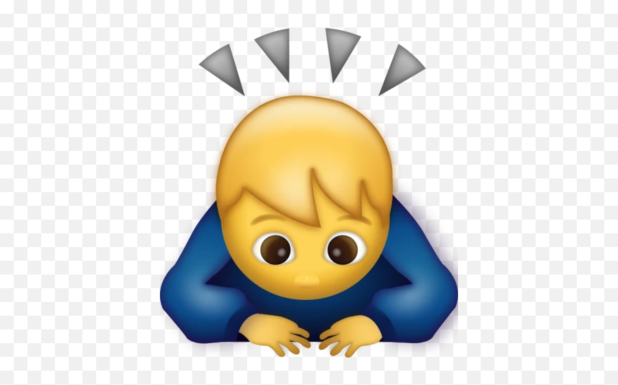 Man Bowing Emoji Download Iphone - Man Bowing Emoji,Work Emoji