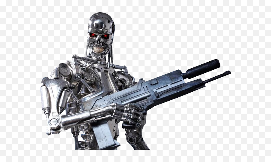 Terminator Png - Terminator Robot With Gun Emoji,Tissue Box Emoji