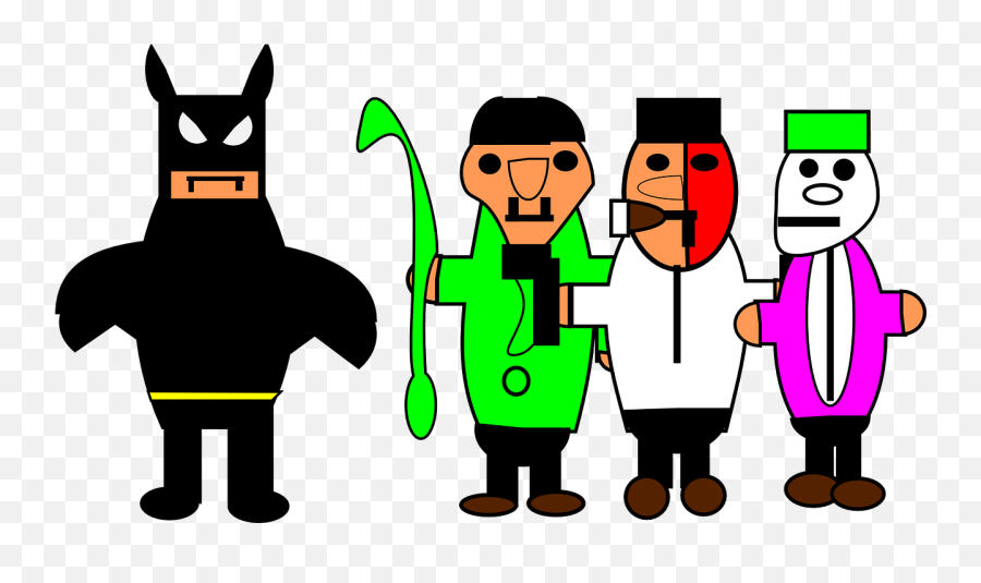 Batman Villains Evildoer Joker Baddies - Batman Emoji,Batman Emoticon Text