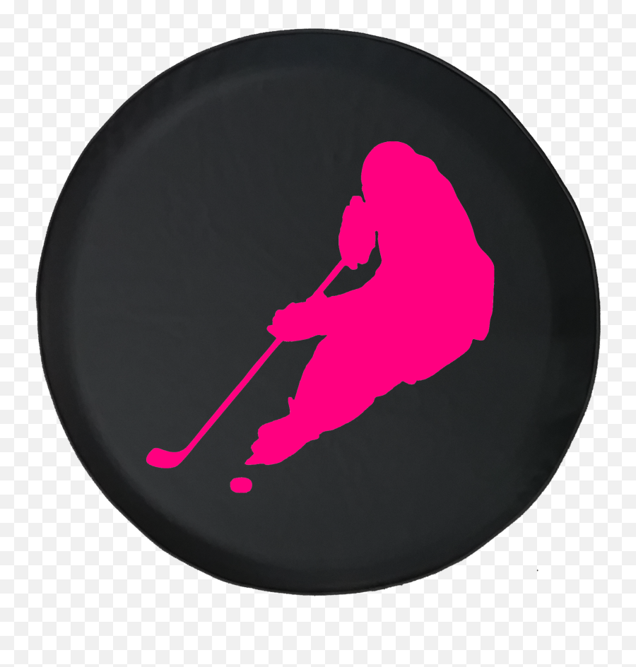 Hockey Player Skating With Puck Trailer - Illustration Emoji,Hockey Puck Emoji