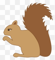 Cute Squirrel - Silhouette Png Emoji