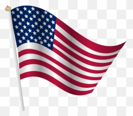 Cartoon American Flag Clipart American Flag Png - Transparent Background Us Flag Clipart Emoji,Us Flag Emoji