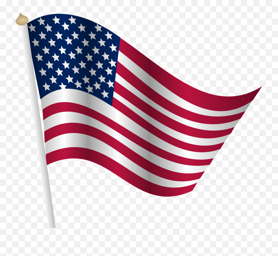 Cartoon American Flag Clipart American Flag Png - Transparent Background Us Flag Clipart Emoji,Us Flag Emoji