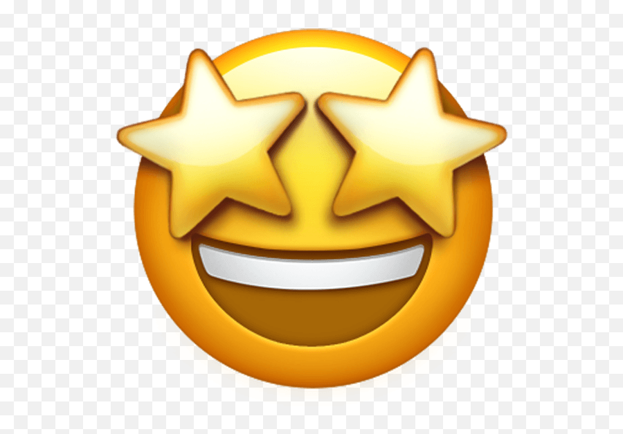 Emoji Emotion Stars Face - Star Face Emoji Png,Idea Emoji