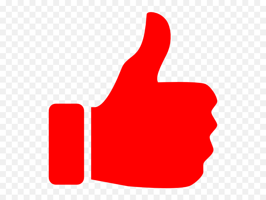 Red Thumbs Up Clipart - Green Thumbs Up Icon Emoji,Youtube Thumbs Up Emoji
