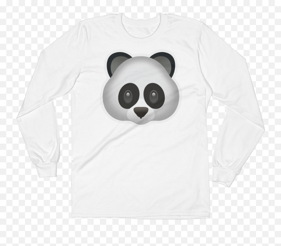 Download Hd Mens Emoji Long Sleeve T - Panda,Men's Emoji Shirt