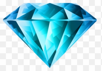 Library of blue diamond vector transparent stock png files - Cartoon Transparent Diamond Png Emoji
