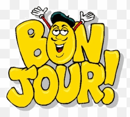 Bonjour Buongiorno immagini divertente - France In Bubble Writing Emoji