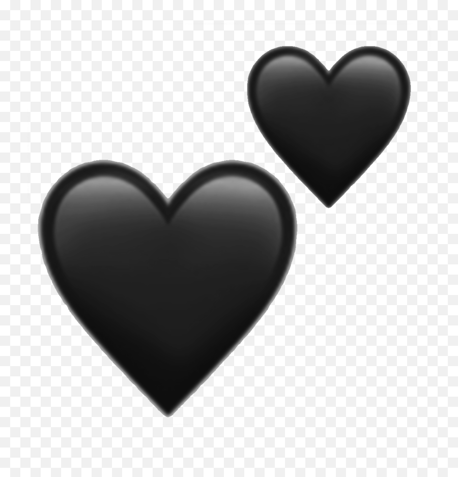 My Black Heart Edit Black Blackheart Heartemoji Hea - Heart,Dark Emojis