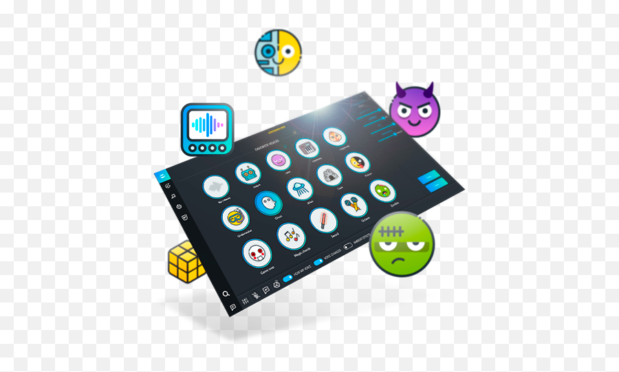 Voicemod Voice Changer For Stream Deck - Smartphone Emoji,Mic Drop Emoticon