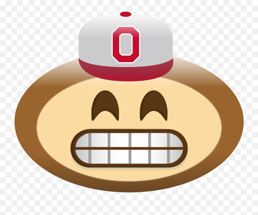 Emoji Clipart Softball - Ohio State University Mascota,Emoji With Teeth