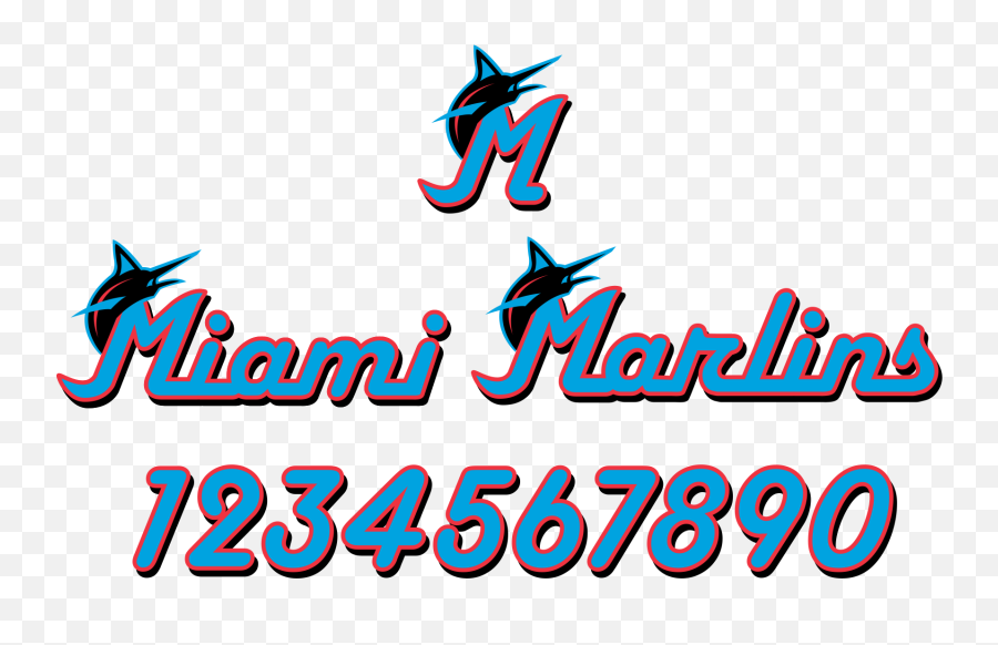 Redesign Of The Miami Marlins Redesign - Concepts Chris Calligraphy Emoji,Miami Dolphins Emoji