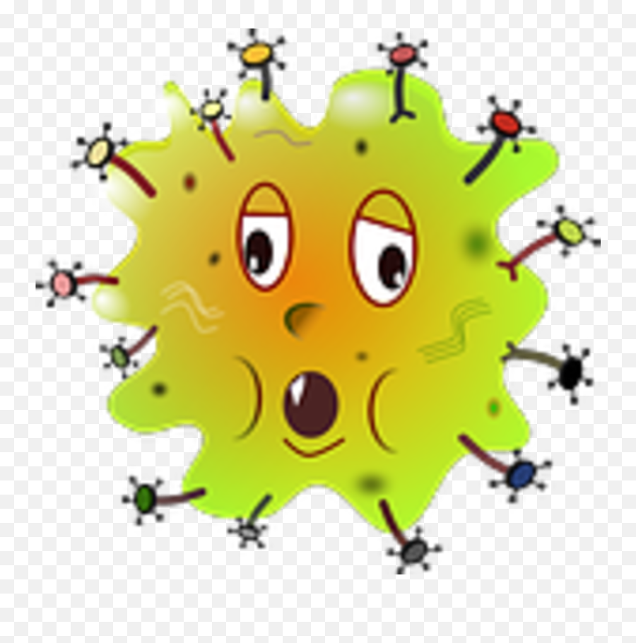 Preservatives 2 - Strep Throat Bacteria Cartoon Emoji,Lying Down Emoticon