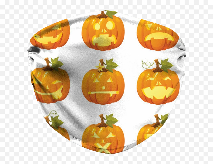 Mundbind Med Græskar Emojier - Halloween Pumpkin Decals,Halloween Emojis