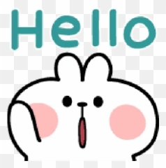 spoiled Rabbit A Word Emoji WhatsApp Stickers - Cloud Spoiled Hello