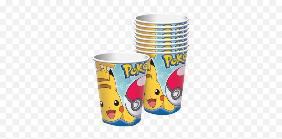 Pokemon Party Cups Pk8 - Pokemon Cups Emoji,Pikachu Emoji
