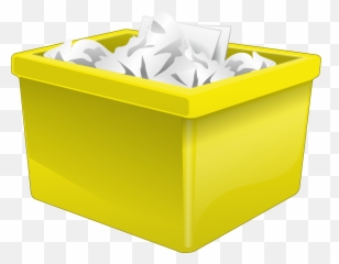 Paper Clipart Recycle Bin Paper Recycle Bin Transparent - Paper Recycling Yellow Bin Emoji,Trashcan Emoji