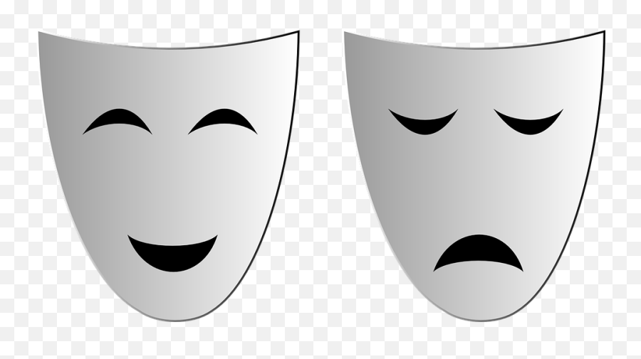 Mask Theatre Happy - Mascara De Cara Feliz Emoji,Emoticon Triste