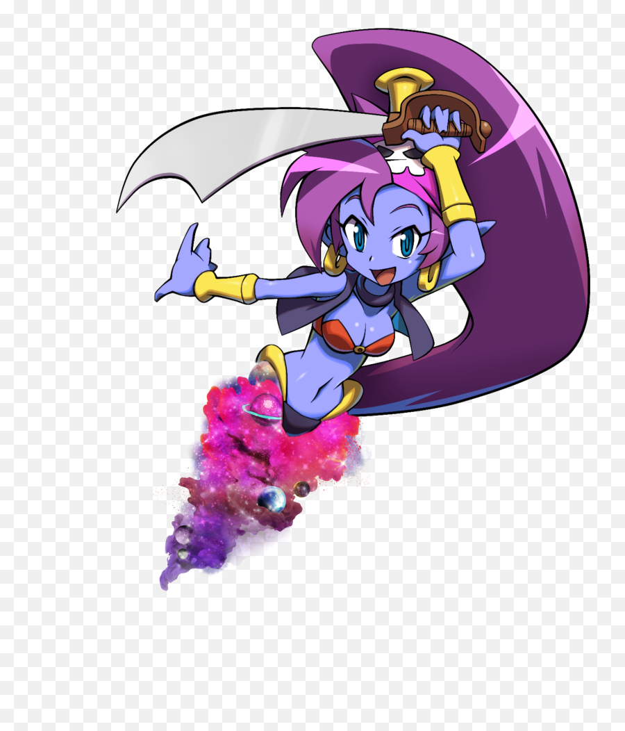 Shantae Blue Prisoner Genie Sticker By Ethan Shaw - Shantae And The Pirates Curse Shantae Emoji,Prisoner Emoji