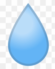 Droplet Emoji - Water Transparent