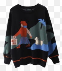 2020 Round Neck Sweater Lazy Wind Loose - Long Sleeve Emoji,Bottoming Emoji