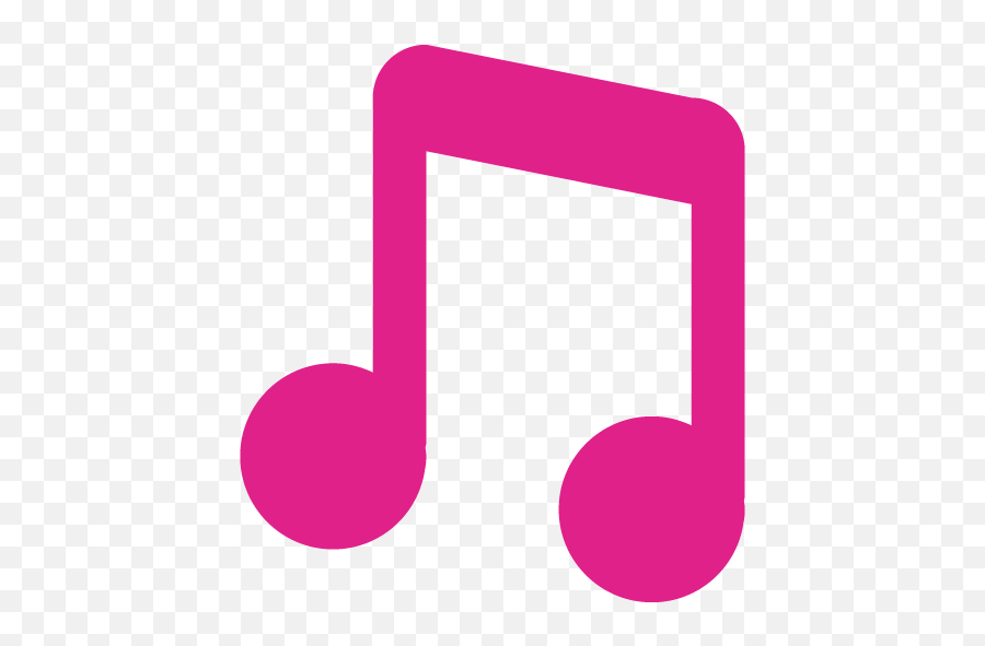Pink Musical Notes - Music Note Png Gray Emoji,Music Note Emoji