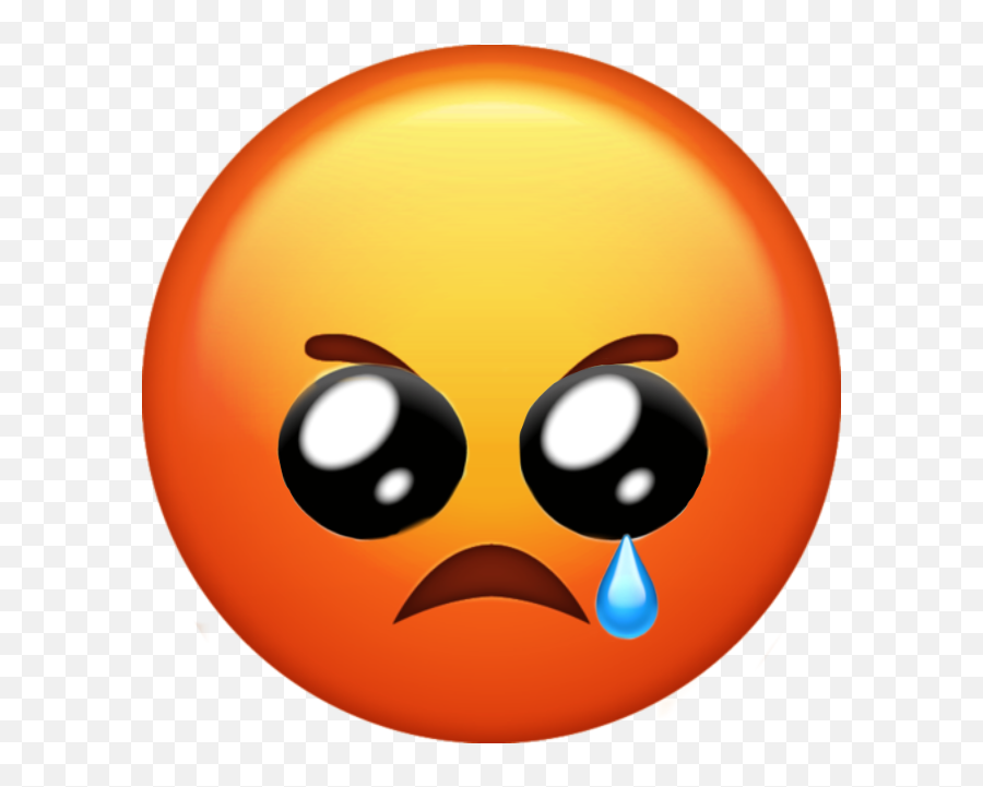 Angry Sad Emoji Sticker By Laraisabel113 - Happy,Emoticon Angry