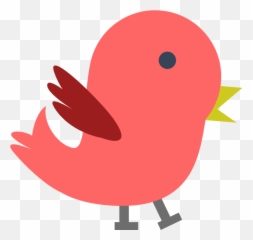 Baby Bird Clipart Transparent Cartoon - Red Bird Clipart Png Emoji,Cardinal Bird Emoji