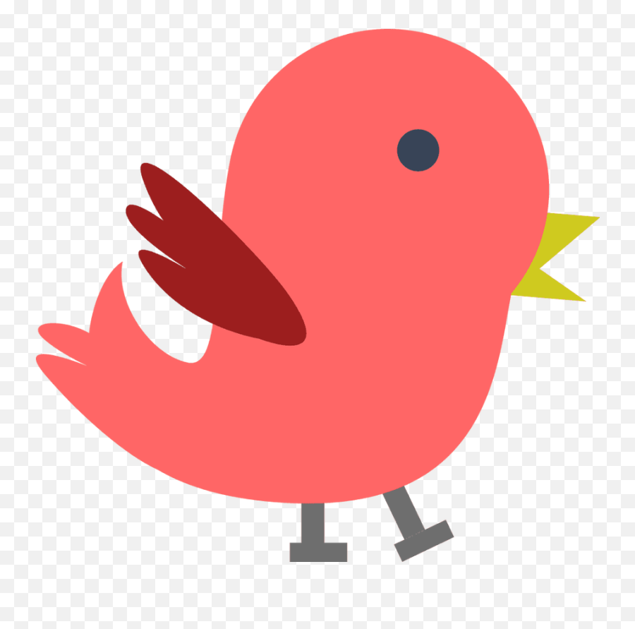 Baby Bird Clipart Transparent Cartoon - Red Bird Clipart Png Emoji,Cardinal Bird Emoji