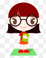 Nerd Girl Clipart - Girl Wearing Glasses Clipart Emoji,Geeky Emoji