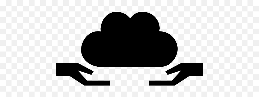 Cloud Give Symbol With Two Hands - Receive Symbol Emoji,Two Hand Emoji