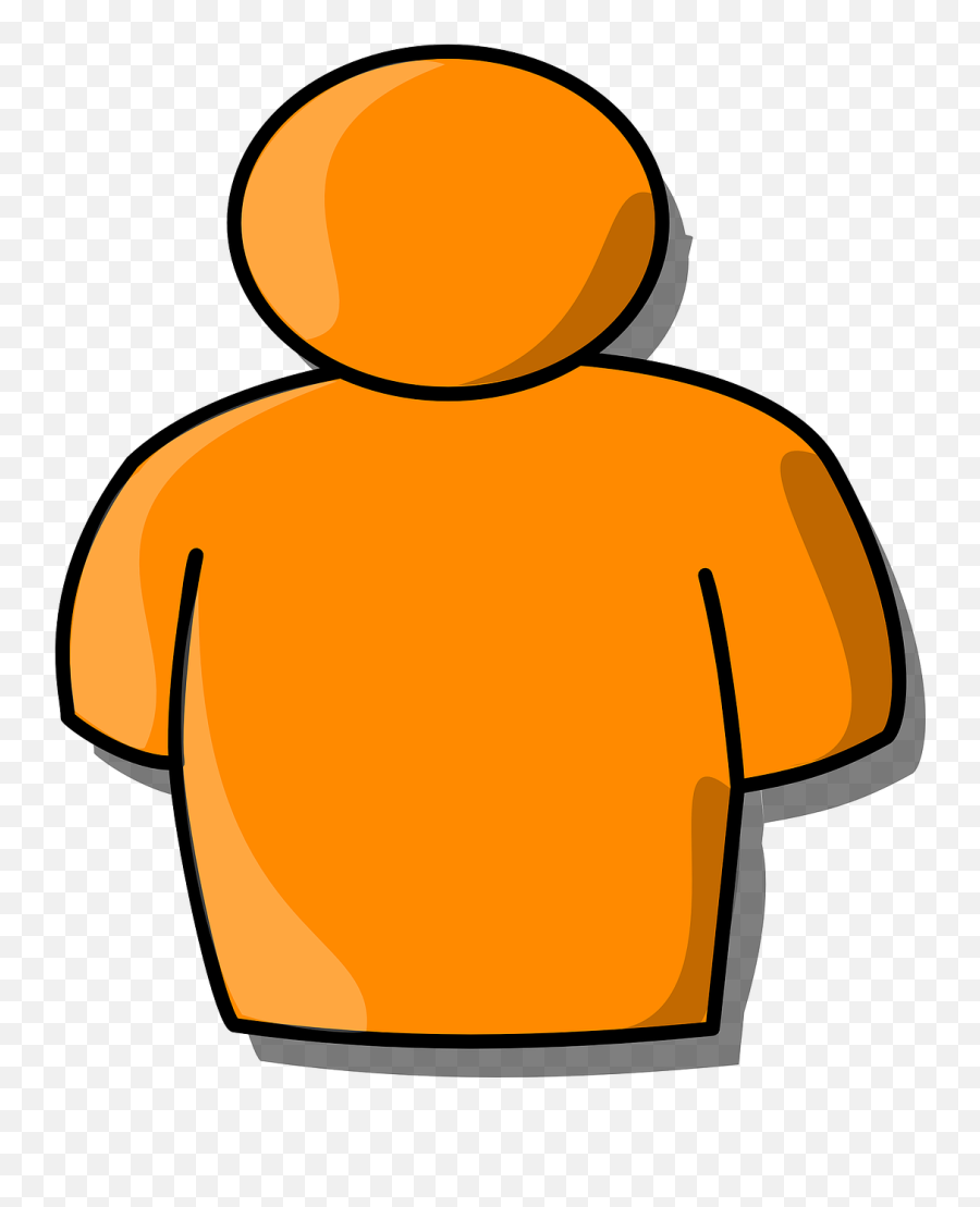 Body Upper Chest Shoulders Orange - Person Images Clip Art Emoji,Knife Shower Emoji