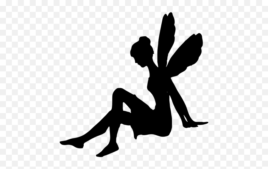 Tinkerbell Siluett - Fairy Silhouette No Background Emoji,Fairy Emoji