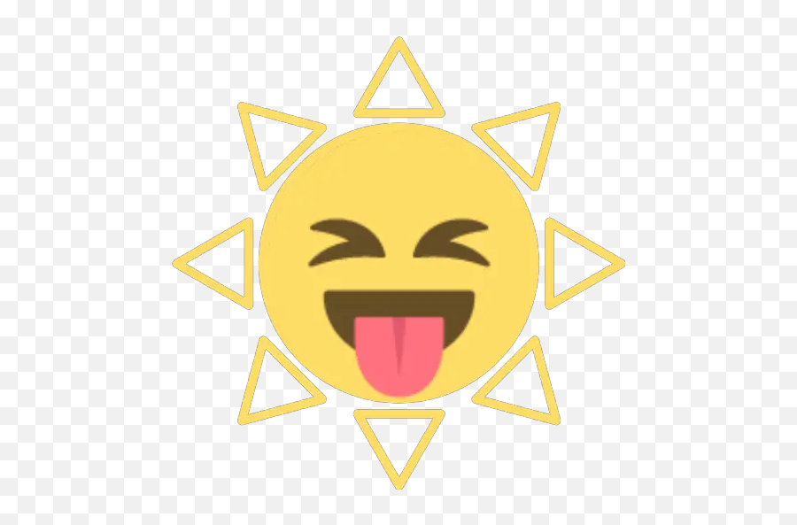 Emoji De Sol Stickers For Whatsapp - Expand Arrows,Emoji De