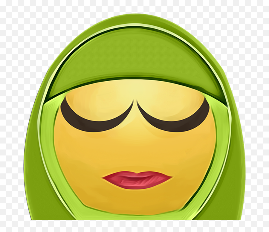 Emoticon Clipart Hijab - Muslim Smiley Emoji,Crazy Emoji