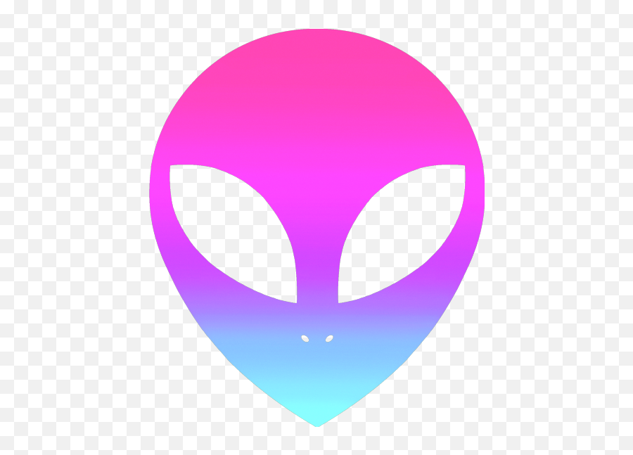 Ombre Alien Emoji Purple Tumblr Gradient - Alien Png,Purple Alien Emoji