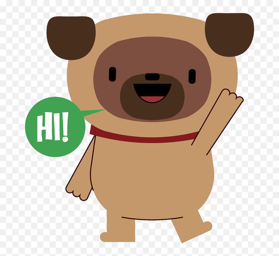 Janjo The Pug - Cartoon Emoji,Pug Emoji