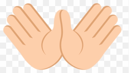 Open Hands Sign Medium Light Skin Tone Emoji Emoticon Vector - Circle